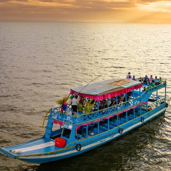 Phnom Krom E-Bike & Sunset Boat Tour